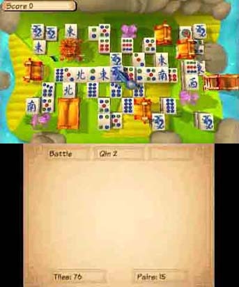 Mahjong 3D: Warriors of the Emperor (3DS) image