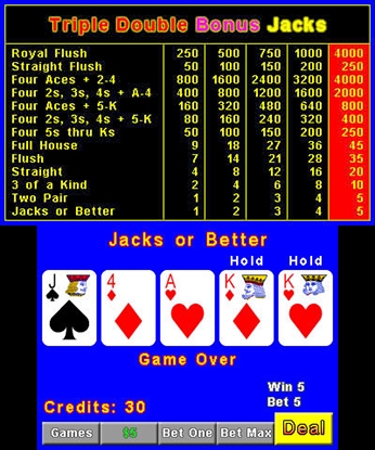 Plain Video Poker (3DS) image