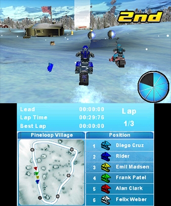 Snow Moto Racing 3D (3DS) image