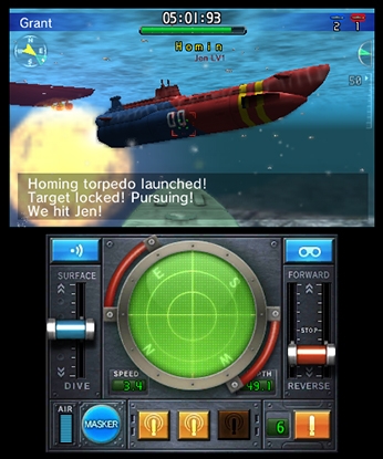 Steel Diver: Sub Wars (3DS) image