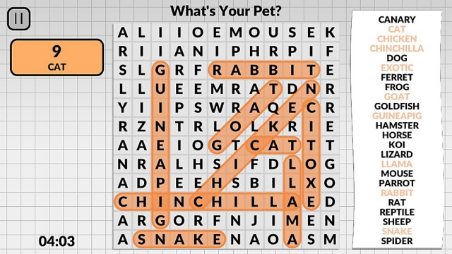 Word Search by POWGI (Vita) image