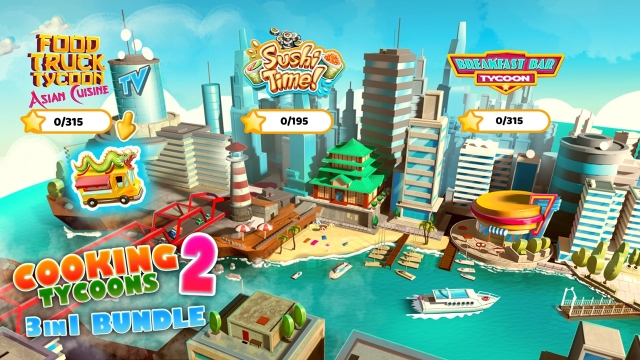 Cooking Tycoons 2: 3-in-1 Bundle (Switch) image