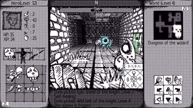 Drawngeon: Dungeons of Ink and Paper (Switch) image