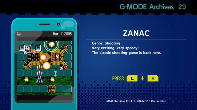 G-Mode Archives 29: Zanac (Switch) image