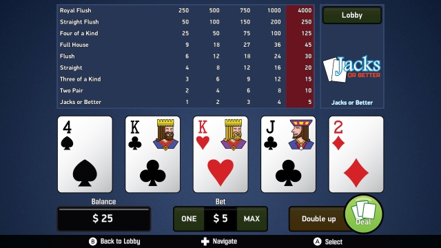 Jacks or Better: Video Poker (Switch) image