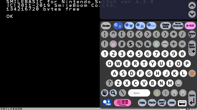 SmileBASIC 4 (Switch) image
