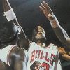 Bulls versus Blazers and The NBA Playoffs artwork