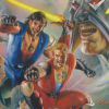 Double Dragon V: The Shadow Falls (Genesis) artwork