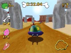 Jogo PS2 Os Flinstones Bedrock Racing