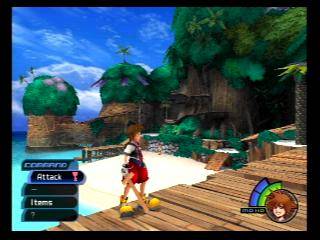 Kingdom Hearts  (PS2) Gameplay 