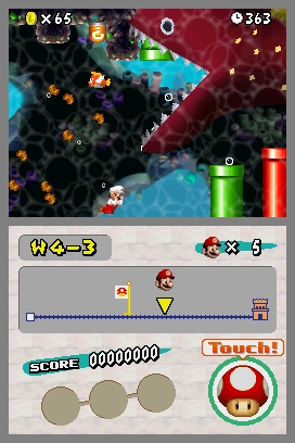 <i>New Super Mario Bros</i>. screenshot