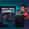 while True: learn() artwork